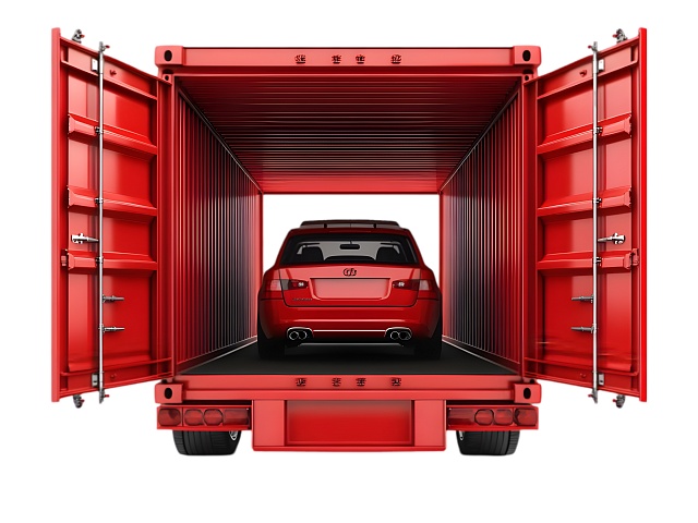 Выгрузка авто с контейнера